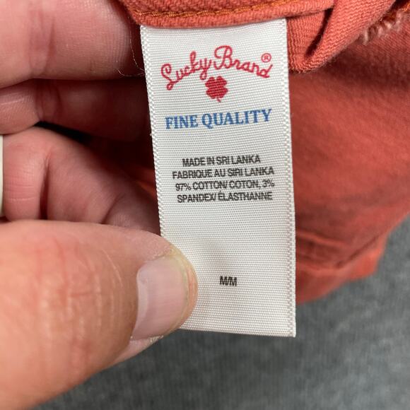 Lucky Brand Denim Jacket Women's Medium Pink Snap/Zip Front Pockets Casual READ - Picture 8 of 10